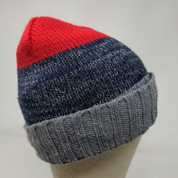Unbranded Men's Knit Beanie Hat Cap Multicolor One Size Patch Logo - Picture 6 of 11